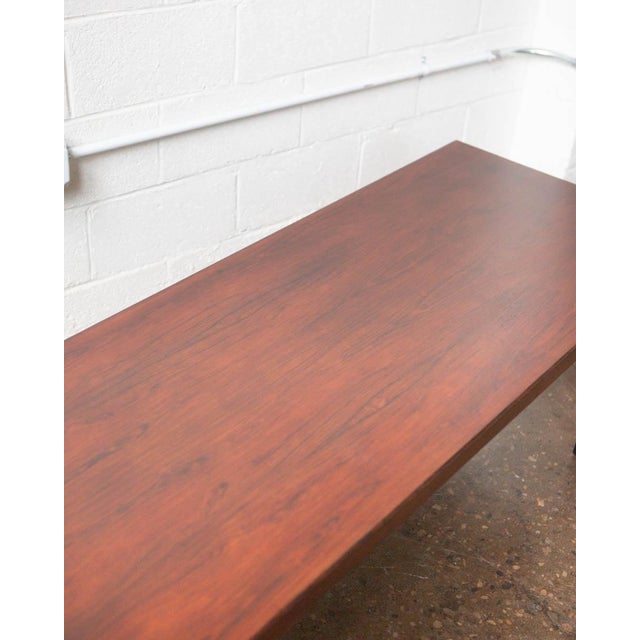 Mid-Century Modern 1970s Danish Modern Rosewood Coffee Table For Sale - Image 3 of 10