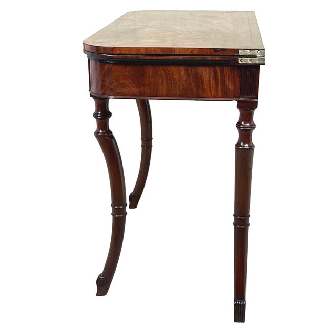 Brown Regency Mahogany Tea Table, 1820 For Sale - Image 8 of 14
