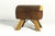 A leather gymnastics vaulting horse in very good condition with a well-developed patina This piece has an attribution...