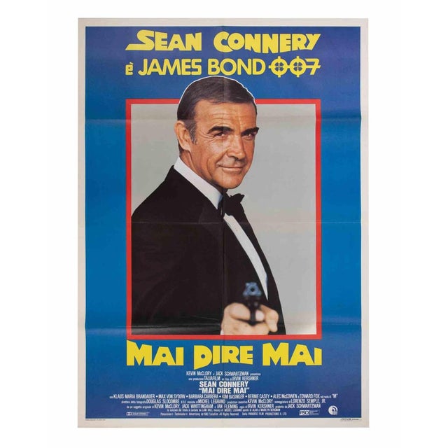 Italian 2-Foglio (100 × 140 cm), United Artists/Taliafilm. Directed by Irvin Kershner, starring Sean Connery returning as...