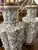 Traditional Vintage Pink Porcelain Cherry Blossom Lamps, a Pair For Sale - Image 3 of 11