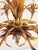 Gold Mid 20th Century Hollywood Regency Style Gilt Metal Chandelier For Sale - Image 8 of 12