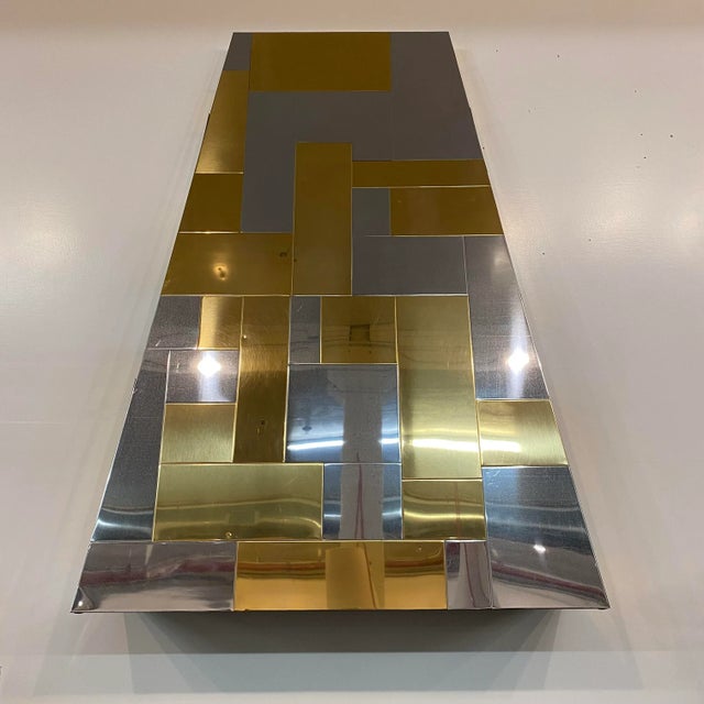 Metal Mid Century Modern Paul Evans Cityscape Style Fireplace Hood For Sale - Image 7 of 12