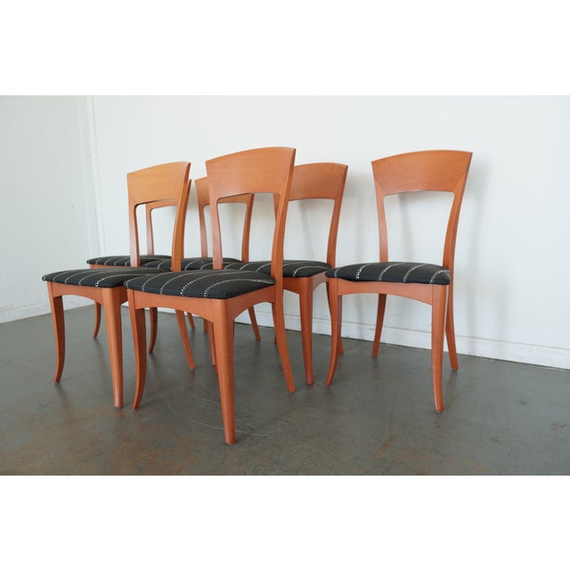Vintage A. Sibau Italian Modern Dining Chairs (Set of 6) For Sale - Image 4 of 17