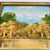 Blue Mid-Century Miniature Rocky Mountain Landscape Oil Painting – Signed Wilson / VVP – Turner Art Gallery Provenance For Sale - Image 8 of 12