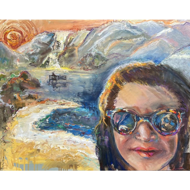 "The Selfie", Original Expressionist, Portrait, Oil Paintings, by Van Ness For Sale - Image 4 of 6