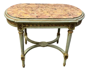 Early 20th Century Louis XVI Style Marble Top Side Table