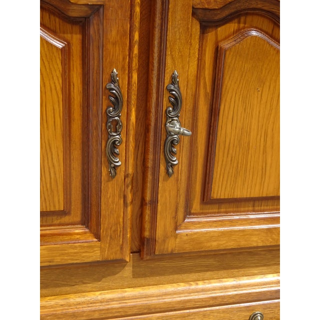 Small Light Oak Sideboard with Swivel Top, 1980s For Sale - Image 12 of 18