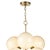 Not Yet Made - Made To Order Regina Andrew La Dame Chandelier in Swirl Glass Natural Brass For Sale - Image 5 of 7