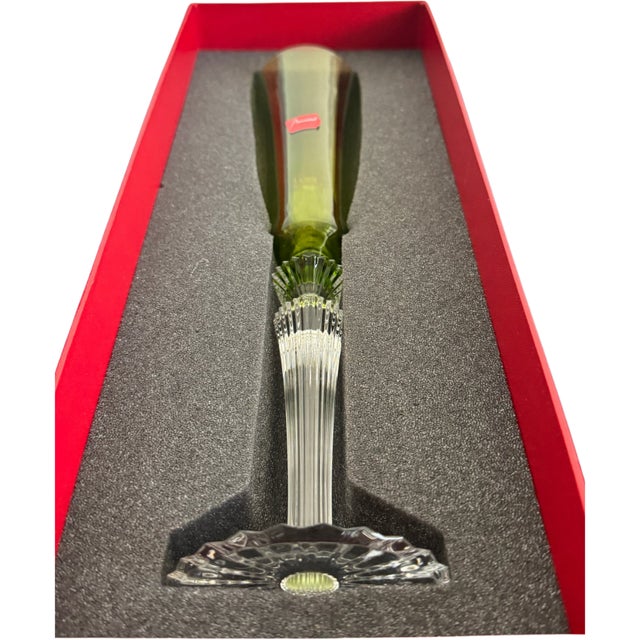 Glass Set of 2 Baccarat Mille Nuits Flutissimo Champagne Crystal Flutes – Brand New in Box For Sale - Image 7 of 10