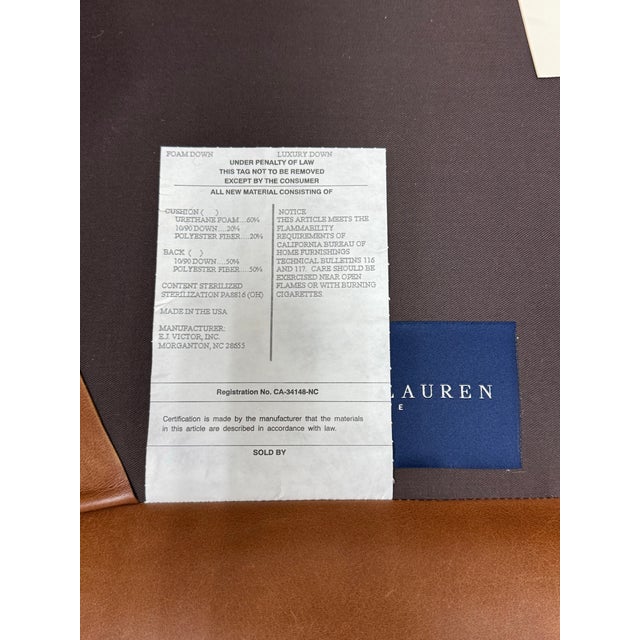 2010s E. J. Victor for Ralph Lauren Home Writer’s Club Chair For Sale - Image 5 of 12