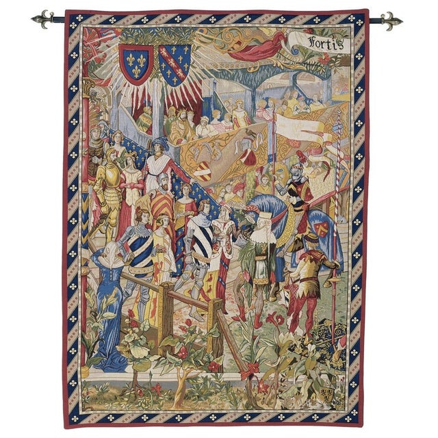 This heraldic tapestry was originally woven at the Royal Gobelins Manufactory in Paris in the late 19th century, and...