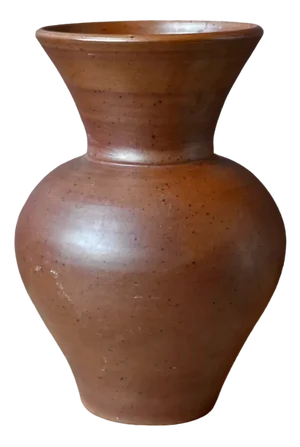Large Open-Neck Vase in Puisaye Sandstone, 1960s