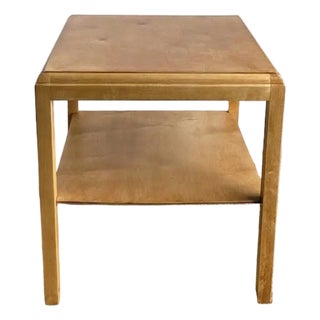 Swedish Modern Birch Side Table, Late 20th Century For Sale