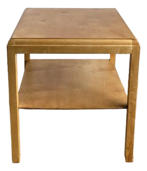 Swedish Modern Birch Side Table, Late 20th Century