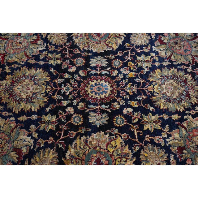 Hand Woven Blue Oriental Rug Approx. 8x8 For Sale In Philadelphia - Image 6 of 10