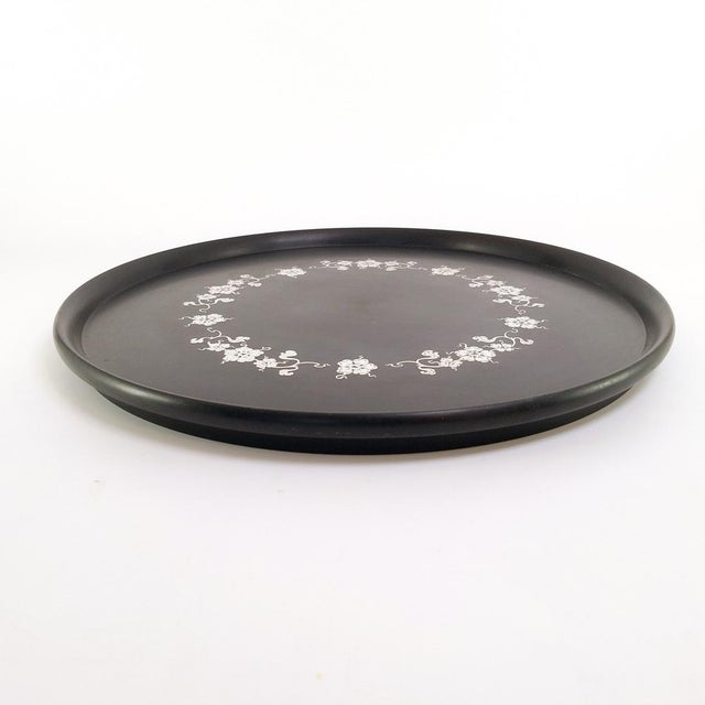 Large Vintage Isolit Tray with Silver Decor by Tiddit Wendt for Perstorp, 1970s For Sale - Image 9 of 9