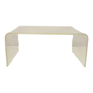 1960s Vintage Mid Century Modern Lucite Waterfall Coffee Table
