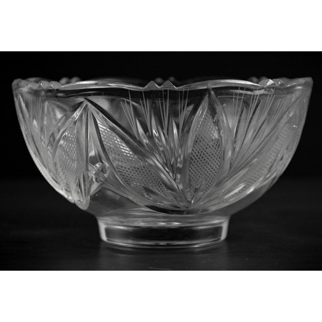 Vintage Floral Glass Candy Bowl, Italy, 1970s For Sale - Image 4 of 5