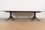 English Kittinger Georgian Banded Mahogany Double Pedestal Extension Dining Table, Newly Refinished For Sale - Image 3 of 11