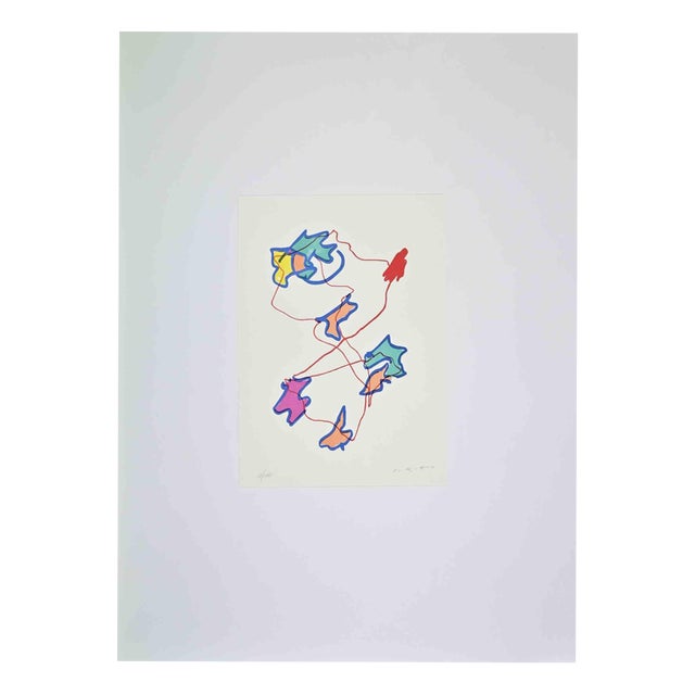Giulio Turcato, Abstract Composition, Lithograph, 1973 For Sale