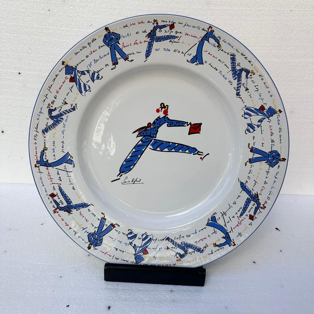 Large Porcelain Plate by Sonia Rykiel, France, 1990s For Sale - Image 6 of 18