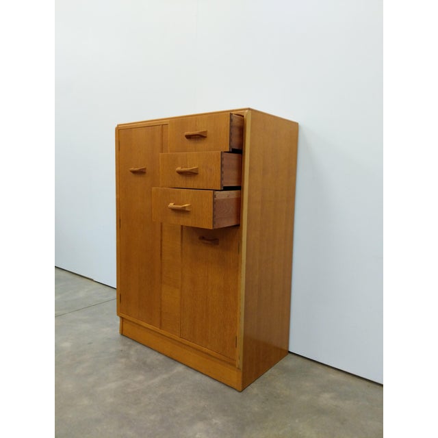 G Plan Vintage Mid Century Modern Oak Wardrobe Dresser by G Plan For Sale - Image 4 of 10