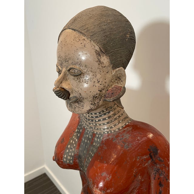 Vintage Mexican Nayarit Red Clay Terracotta Sculptures – Pre-Columbian Style – For Sale - Image 9 of 10