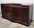 Vintage Chinese Chippendale Mahogany Serpentine Triple Dresser Credenza with Mirror. Item features a small mirrored...
