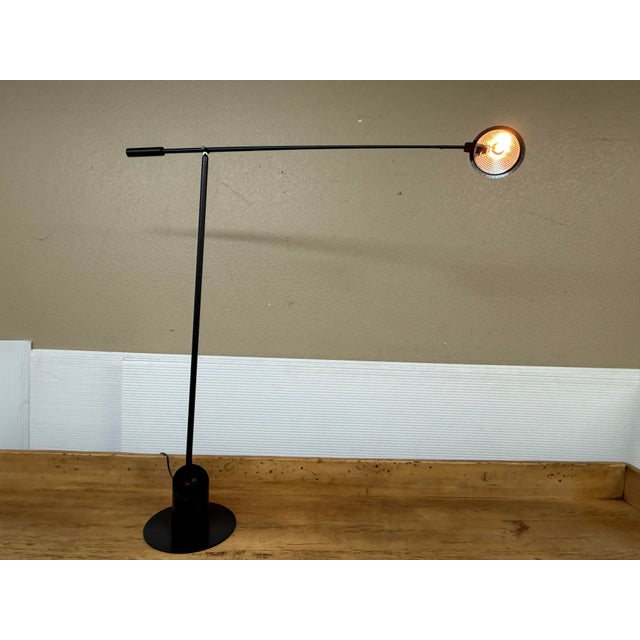 Robert Sonneman for Kovacs Feather Floor Lamp, Black For Sale - Image 9 of 12