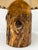 Organic Modern Live Edge Rustic Wood Table Lamp, Signed "A" For Sale - Image 9 of 12