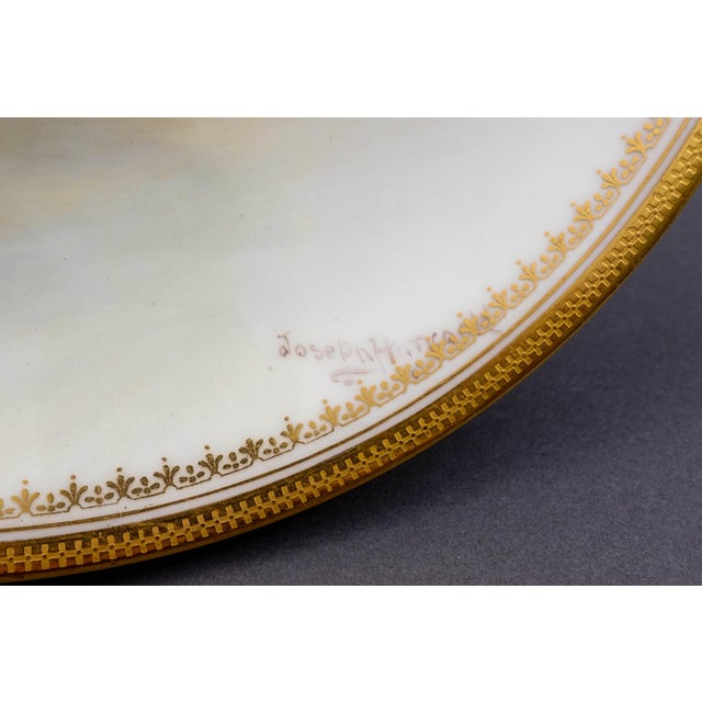 Mid 20th Century Royal Doulton England Joseph Hancock Hand Painted Bird Cabinet Plates - Set of 6 For Sale - Image 10 of 12