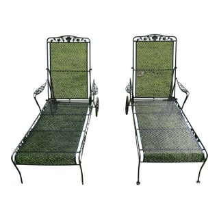 1970s Wrought Iron Loungers - Set of 2 For Sale