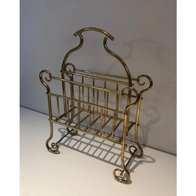Brass Magazine Rack. French Work, circa 1900 For Sale - Image 12 of 13