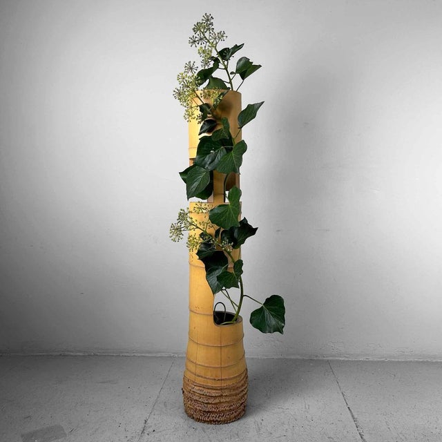 Mid-Century Bamboo Ikebana San-Ju-Giri Vase, Japan, 1950s For Sale - Image 16 of 18
