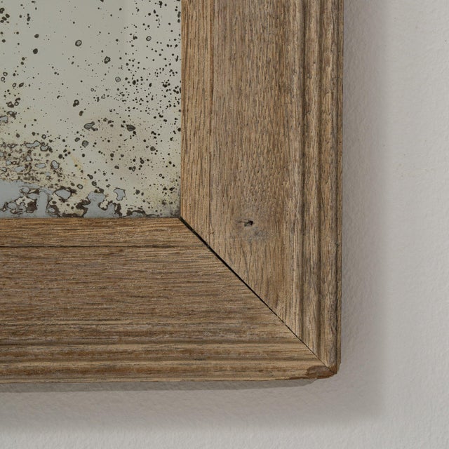 Wood 19th Century France Red Wood Mirror For Sale - Image 7 of 8