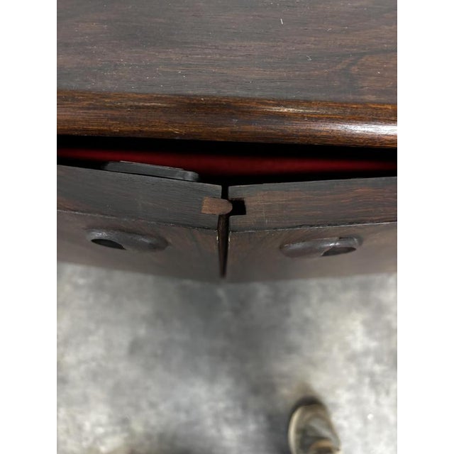 1960s Scandinavian Sideboard in Wood with 2 Doors and 4 Drawers, 1960s For Sale - Image 5 of 8