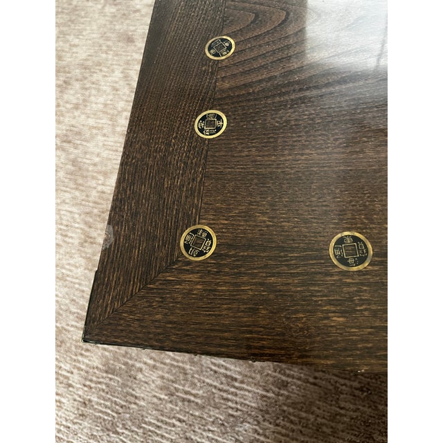 Coffee Antique Mid-Century Oriental 5 Piece Cabinet Set For Sale - Image 8 of 10