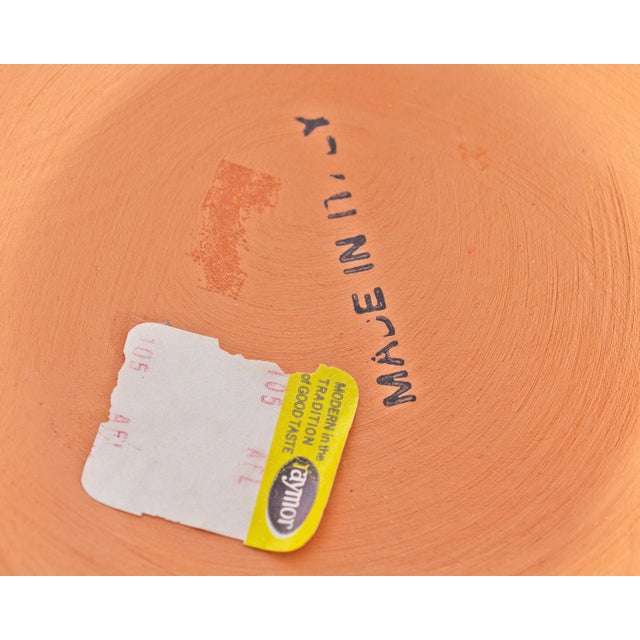 Italian Raymor Ceramic Vase With Woven Accent For Sale In Indianapolis - Image 6 of 6