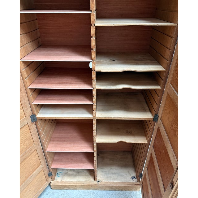 Oak Notary's Cabinet, 1940s For Sale - Image 11 of 12