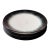 Set of 8 Minimalist "Variation 5 Dé" Dinner Plates by Ann Demeulemeester for Serax, in White Glazed Porcelain With Organic Black Border For Sale