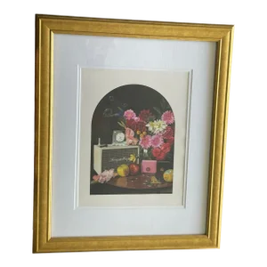 Authentic Gucci Lithograph Fashion Advertisement, Framed