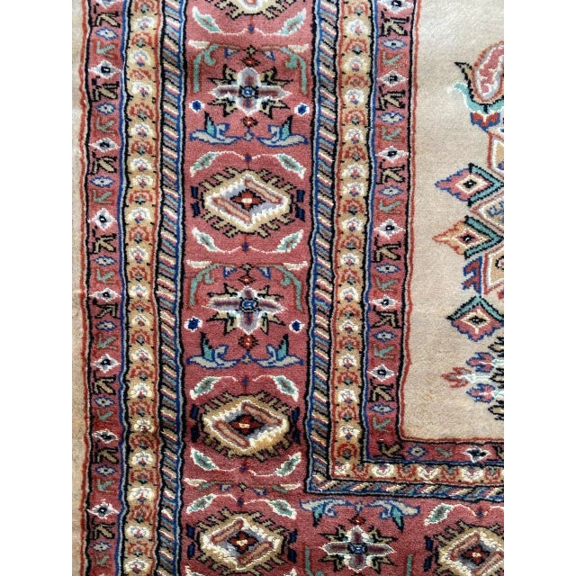 Beige Vintage Pakistani Rug For Sale - Image 8 of 18