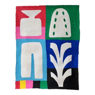 "Trompette" Pigment Drawing For Sale