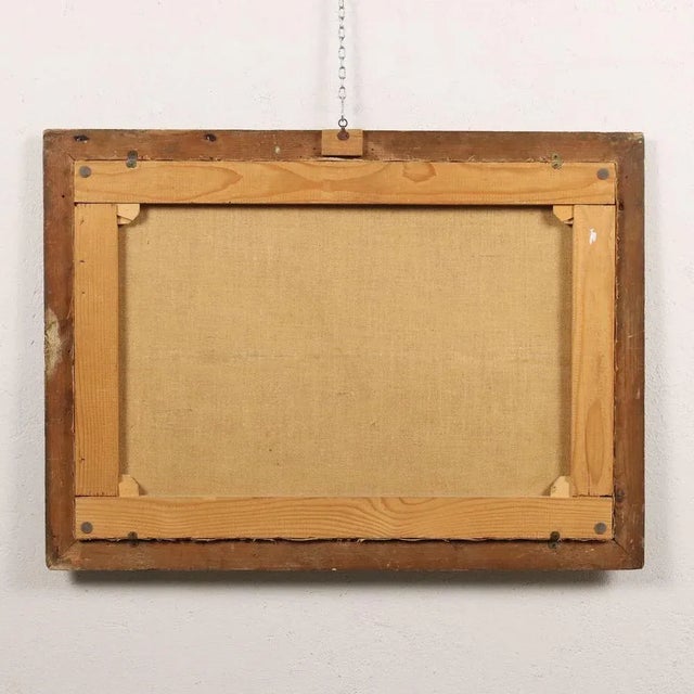 North Italian School Artist, Landscape with Figures, 1700s, Oil on Canvas, Framed For Sale - Image 9 of 10