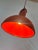 Red Ceramic Hanging Lamp For Sale - Image 3 of 11