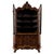 2000 - 2009 Antique Dutch Walnut Display Cabinet Vitrine with Glazed Doors For Sale - Image 5 of 12