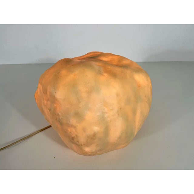 Beige Plastic Moon Rock Table Lamp, Italy, 1970s For Sale - Image 8 of 10