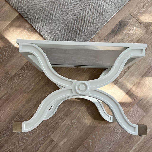 Jonathan Adler White Marble Top Accent Table For Sale In New York - Image 6 of 7