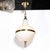 Mid-Century Modern Murano Glass & Brass Banded Detailed Pendant Chandelier For Sale - Image 12 of 18